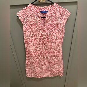 Three Islands Pink Leopard Print Dress